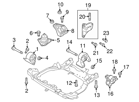Forte ENGINE & TRANS MOUNTING