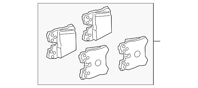 04466-0W020 Деталь BRAKE PADS