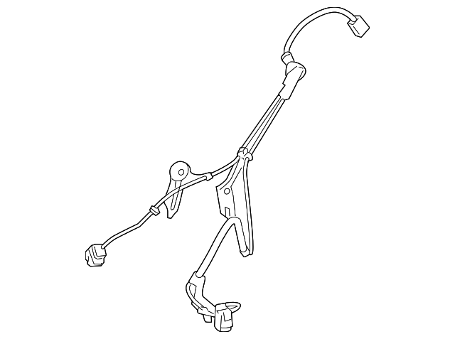 89516-50070 Деталь ABS SENSOR WIRE, LEFT