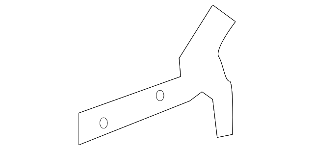 22889462 Деталь HINGE PLR REINF BAFFLE, LEFT