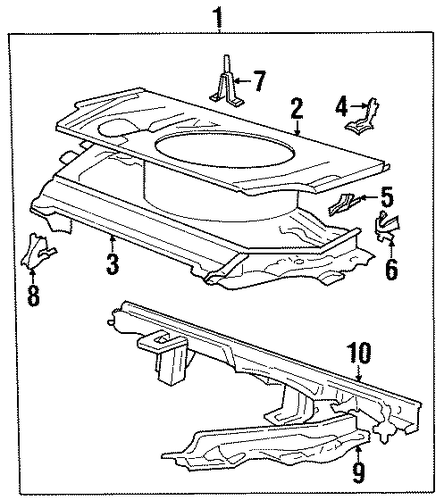 525i REAR FLOOR & RAILS 2