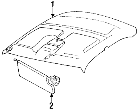 Intrepid INTERIOR TRIM - ROOF