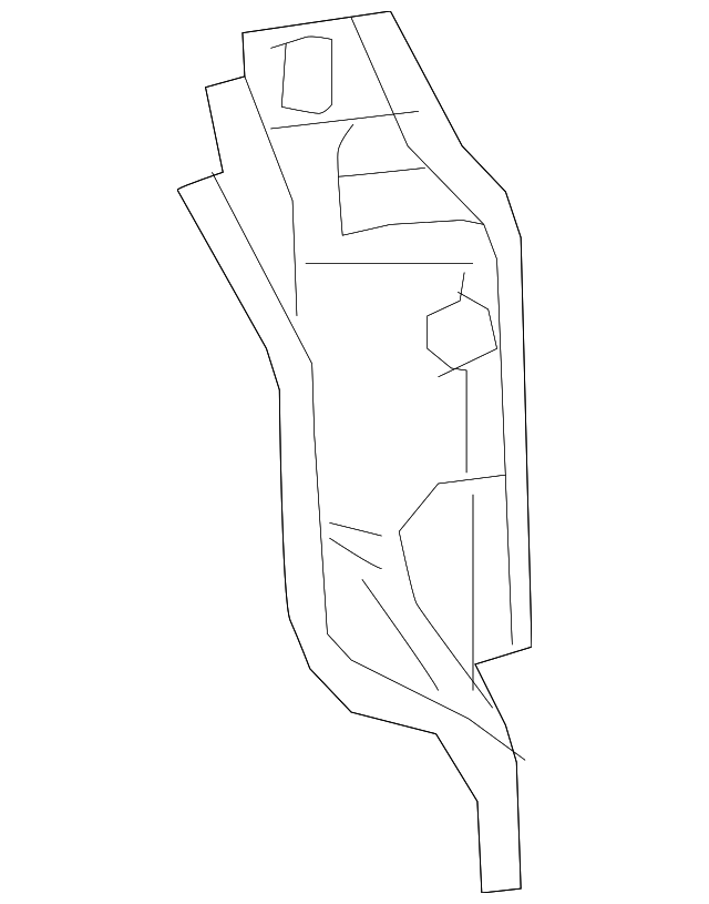 68254302AA Деталь RR PILLAR REINF, LEFT
