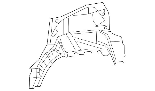 68254307AA Деталь OUTER WHEELHOUSE, LEFT