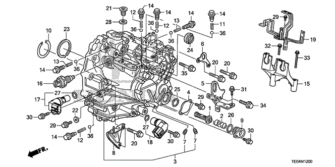 TRANSMISSION - MANUAL/MT TRANSMISSION CASE (V6) for 2010 Honda ACCORD COUPE #1