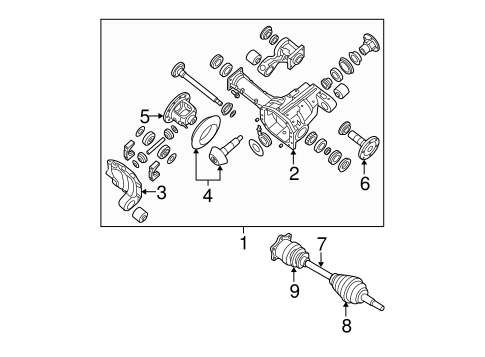 Armada CARRIER & FRONT AXLES