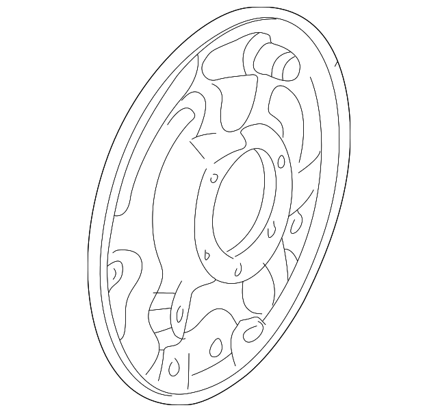 ZZM3-26-280 Деталь BACKING PLATE, RIGHT
