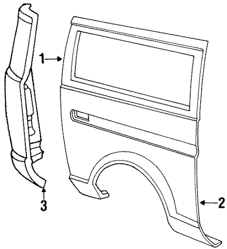 E-350 Econoline Club Wagon SIDE PANEL