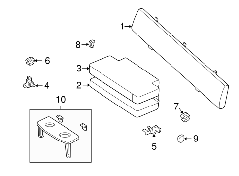 Tacoma REAR SEAT COMPONENTS