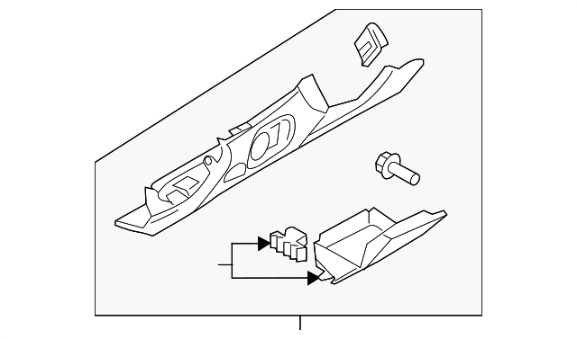 8U1-863-075-D-6PS Деталь LOWER TRIM PANEL