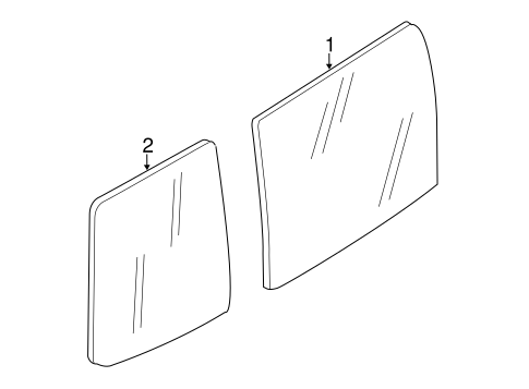 NV200 GLASS & HARDWARE - BACK
