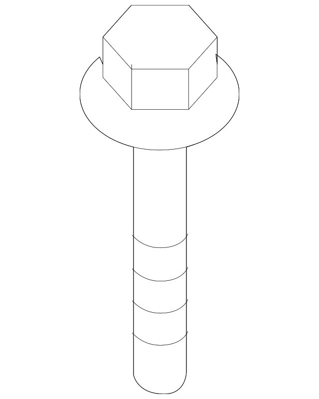 5761986Z00 Деталь FENDER BOLT, RIGHT