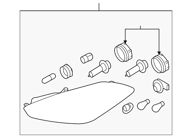 92120-2C730 Деталь LENS & HOUSING, RIGHT