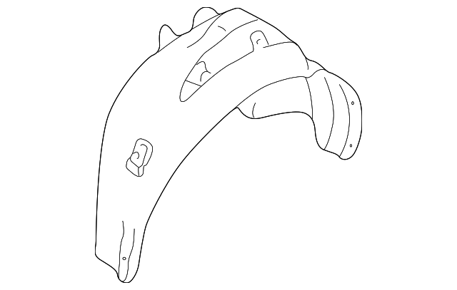 3B0-810-970 Деталь WHEELHOUSE LINER, RIGHT