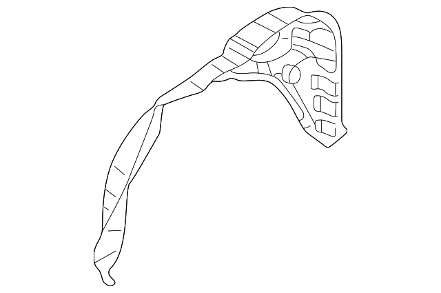 3B5-803-435-B Деталь OUTER WHEELHOUSE, LEFT