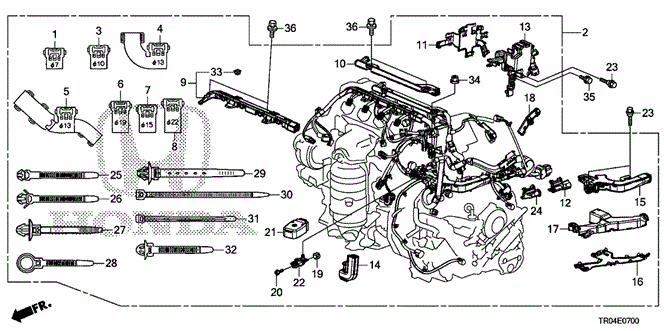 CIVIC SEDAN ENGINE WIRE HARNESS (1.8L)