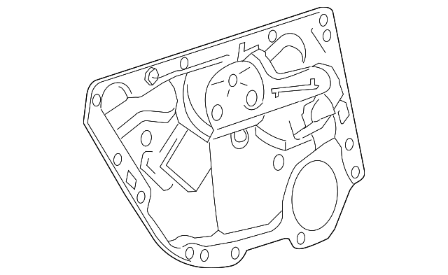 3D7-839-461-L Деталь WINDOW REGULATOR, LEFT