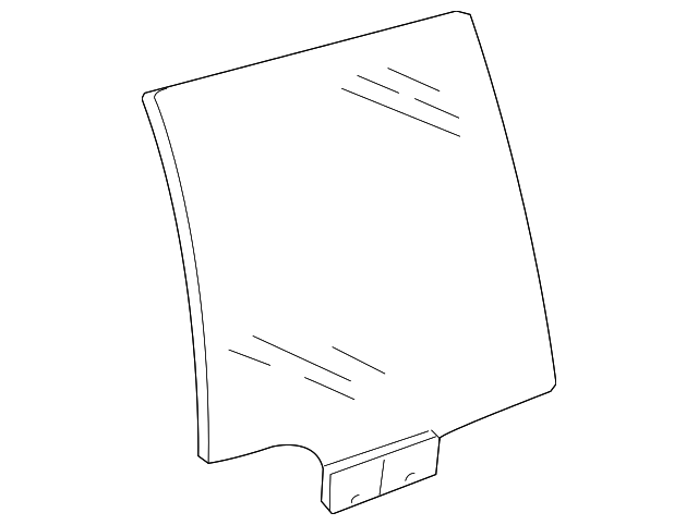 3D7-845-025-E Деталь DOOR GLASS, LEFT