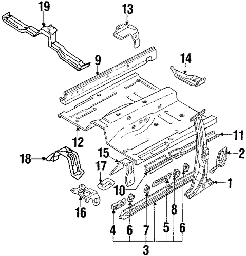 Q45 CENTER PILLAR