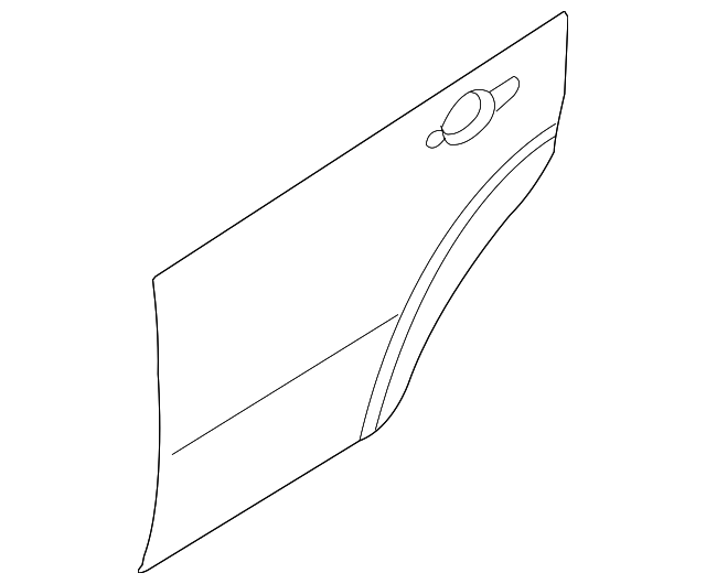 96897347 Деталь DOOR PANEL, LEFT