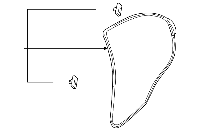 96649136 Деталь DOOR W'STRIP, LEFT