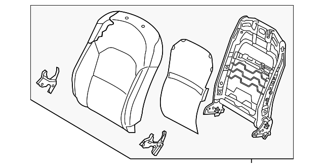 88400-3RCA0GXV Деталь SEAT BACK ASSY