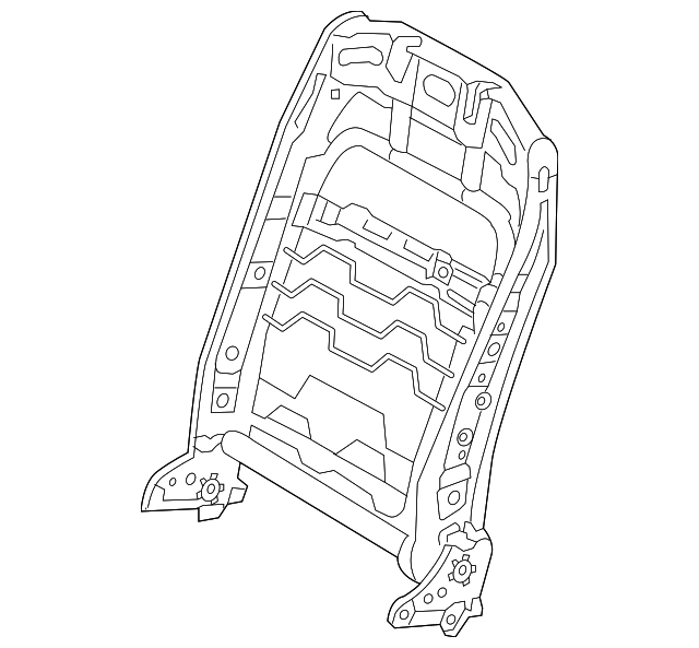 88401-3R510 Деталь SEAT BACK FRAME