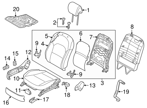 Cadenza PASSENGER SEAT COMPONENTS