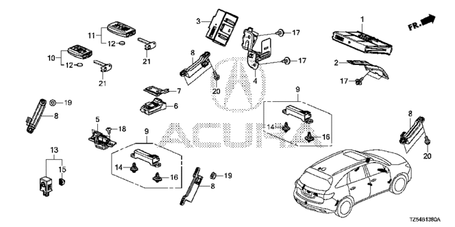 ELECTRICAL / EXHAUST / HEATER / FUEL/SMART UNIT for 2014 Acura MDX #1