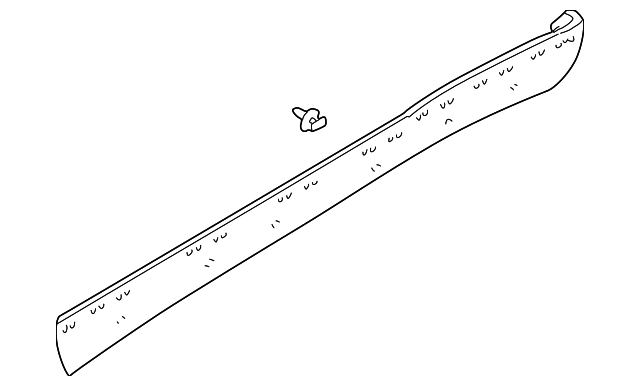 YL8Z-78101A05-AAB Деталь ROCKER MOLDING, LEFT