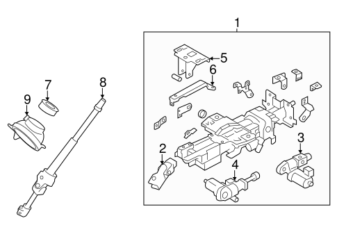 Murano STEERING COLUMN ASSEMBLY