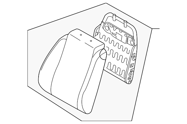 96669480 Деталь SEAT BACK ASSY, LEFT
