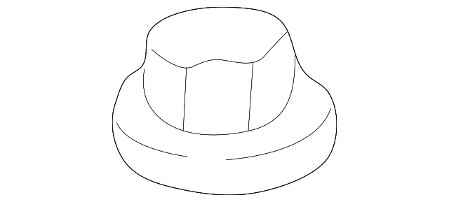 F2TZ-3A049-A Деталь LOWER BALL JOINT RETAINER NUT, LEFT