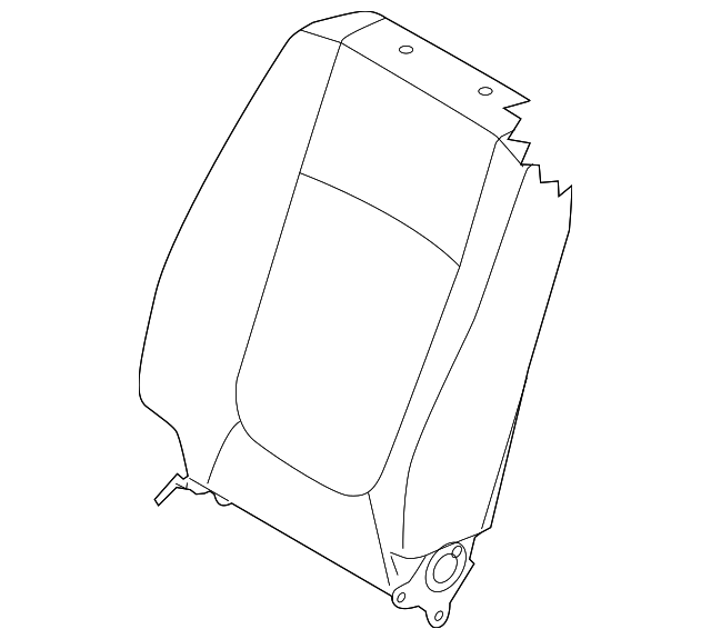 88471-2F101472 SEAT BACK COVER, RIGHT