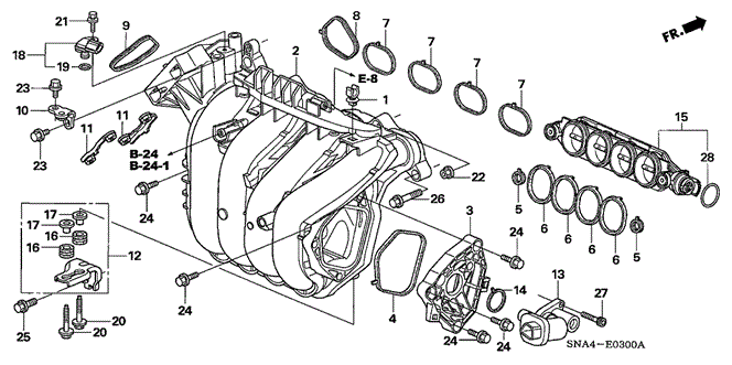 CIVIC SEDAN INTAKE MANIFOLD (1.8L)