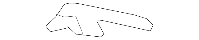 53867-30110 COWL GRILLE OUTER SEAL, LEFT