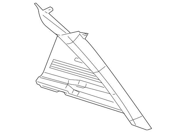 YE53HDAAG Деталь UPPER QTR TRIM, LEFT