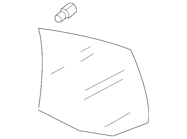 1K5-845-025 Деталь MOVEABLE GLASS, LEFT