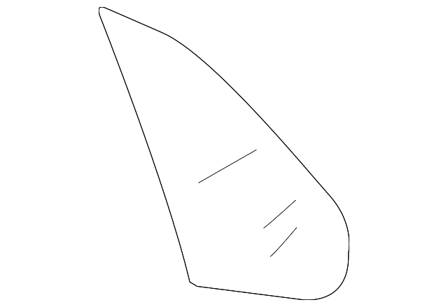 1K5-845-216 Деталь FIXED GLASS, RIGHT