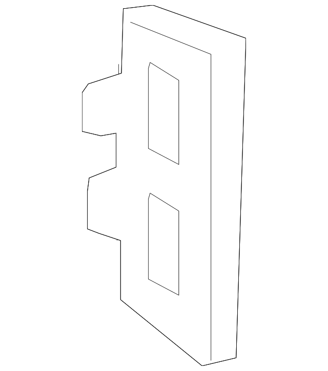 23487220 Деталь HINGE PLR REINF BAFFLE, RIGHT