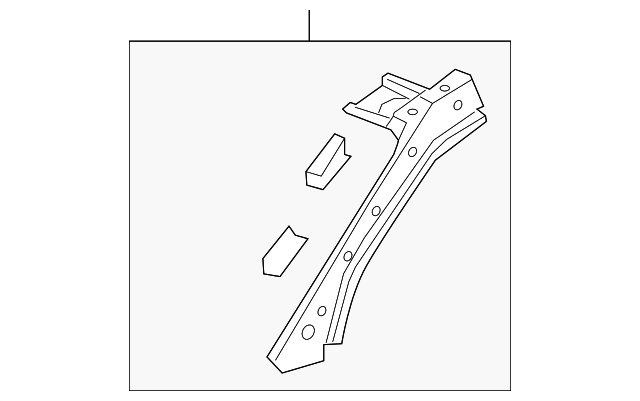 23448203 Деталь INNER W/S PILLAR, LEFT