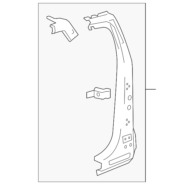 22904453 Деталь LOCK PLR REINF, LEFT