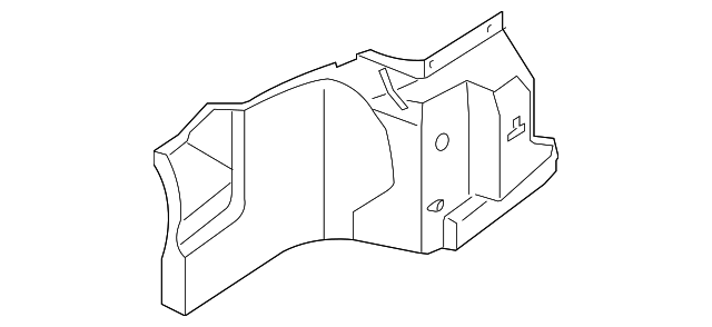 85742-3F000 TRUNK SIDE TRIM REINFORCEMENT, RIGHT