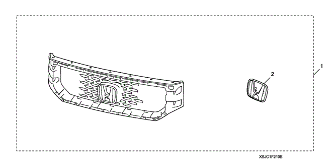 ACCESSORIES/FRONT GRILLE (2) for 2012 Honda RIDGELINE #1