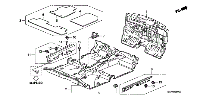 INTERIOR / BUMPER/FLOOR MAT for 2006 Honda CIVIC COUPE #1