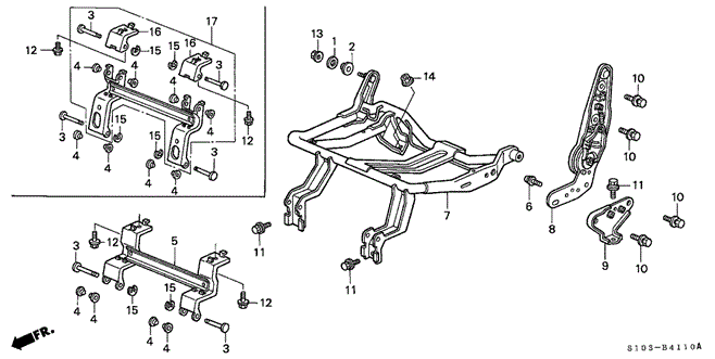 INTERIOR / BUMPER/REAR SEAT COMPONENTS (L.) (1) for 1997 Honda CR-V #1