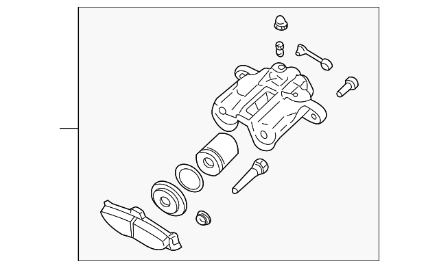 89047677 Деталь CALIPER, LEFT