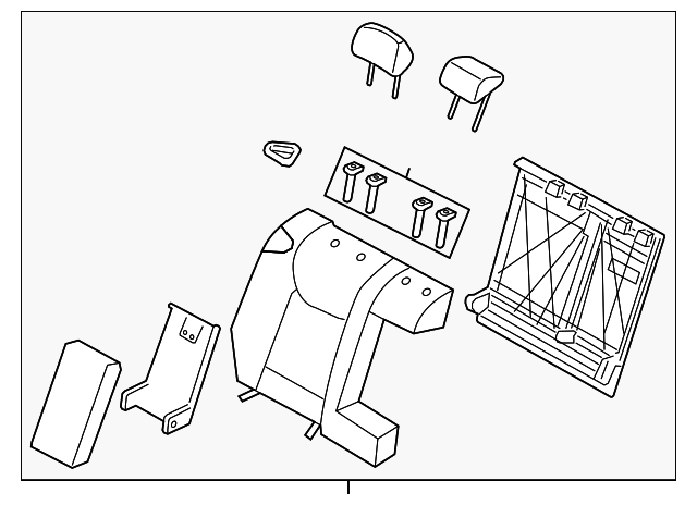 89400-3X330-PBK Деталь SEAT BACK ASSY