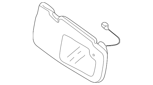 0K54F-69270ACY Деталь SUNVISOR, LEFT
