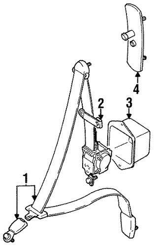 X-90 FRONT SEAT BELTS